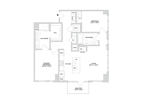 Floor plan PHC1 (2x2)