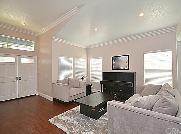 Double Door Entry Entrance and livingroom.