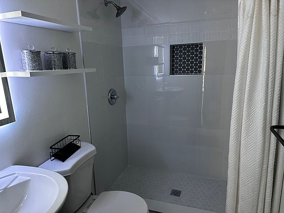 Hall Bath all new ceramic shower and floors
