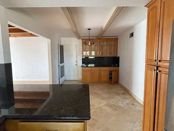 From kitchen the dining area