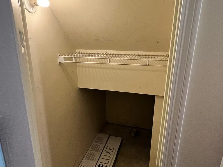 Extra storage space on ground floor.