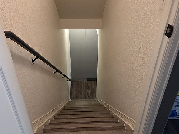 Stairs from basement to the main living space