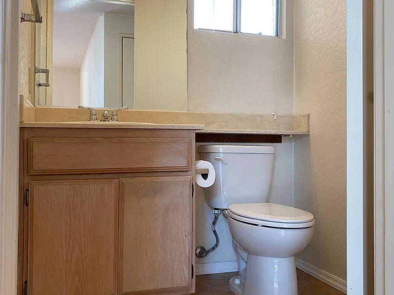Downstairs powder room