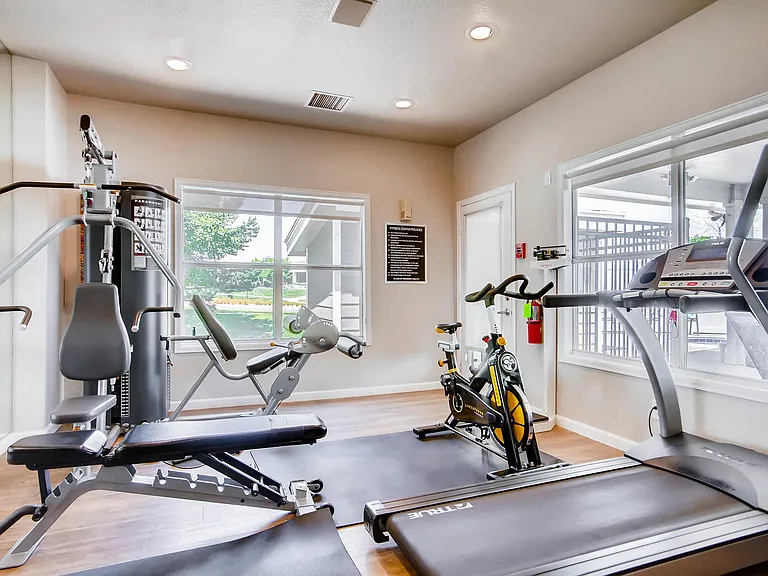 Our 24-Hour Fitness Center at Eagles Landing at Church Ranch Apartments