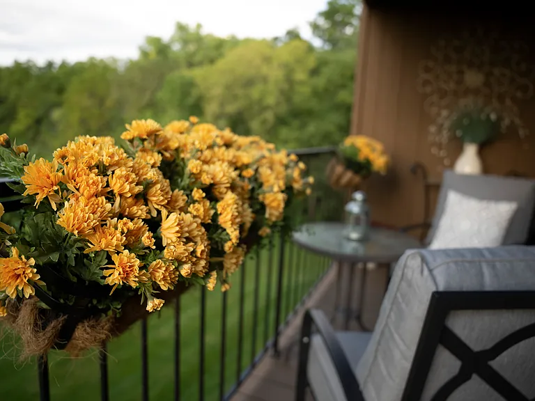 75 square foot patio or balcony in every home