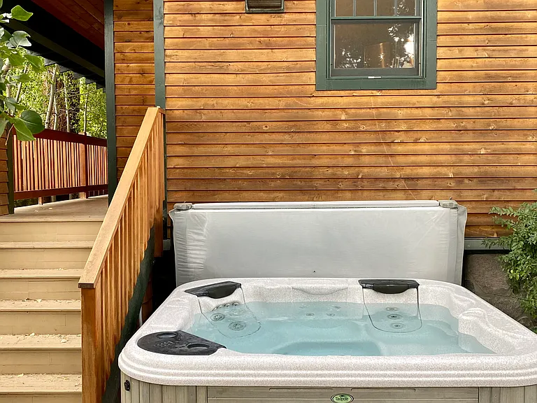 Hot tub comes with weekly service