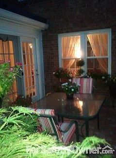 Private Patio @ night