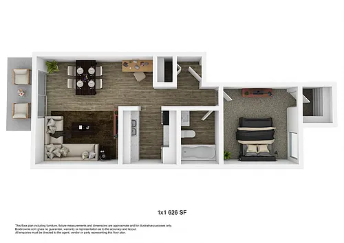 Floor plan One Bedroom