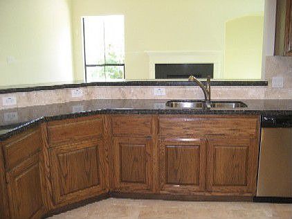 Kitchen with wrap around island