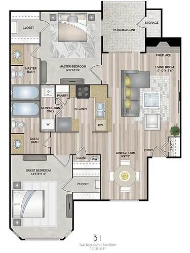 Floor plan B1