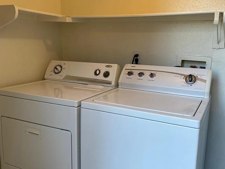 Laundry room in patio