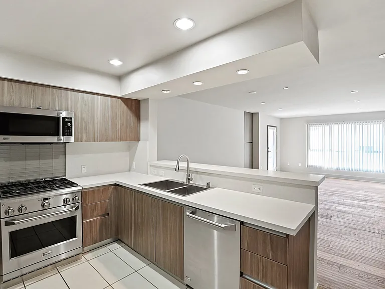 Open-Concept Kitchen, Dining, and Living Room Areas