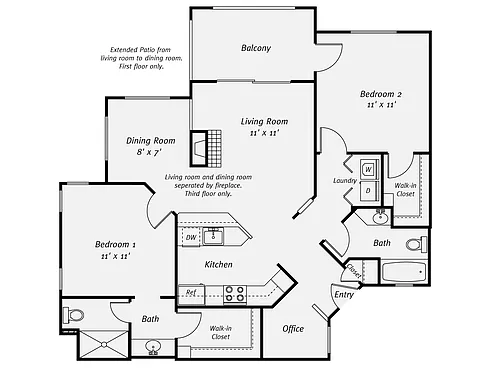 Floor plan Furnished-F-B18