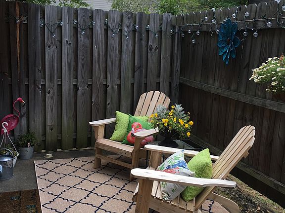 Patio outside kitchen & dining area