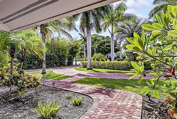 View from Front Door to Bird Key Drive