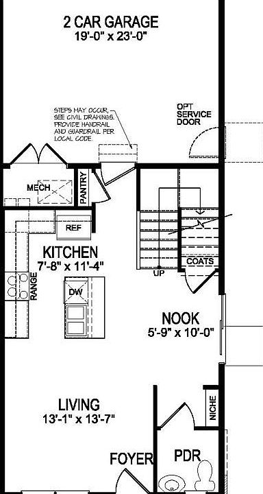 This is the floor plan for the first floor.