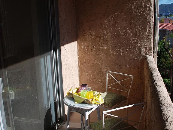 Spacious balcony