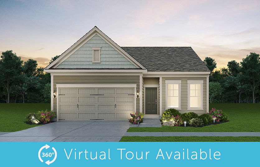 Blue Rock Exterior Rendering - Elevation 1 at Montebello in Sterling, VA.