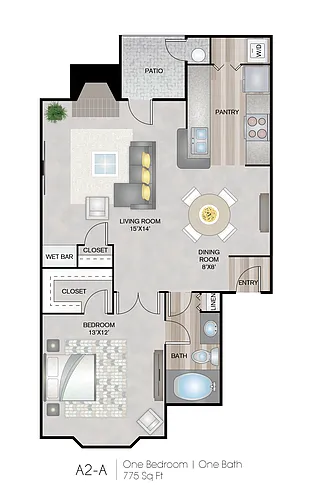 Floor plan A2-A