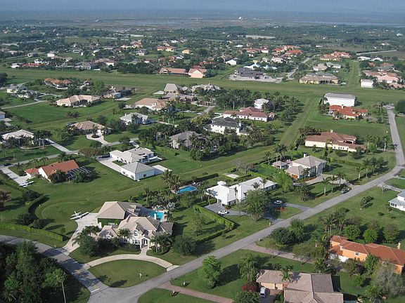 Aerial with runway in background