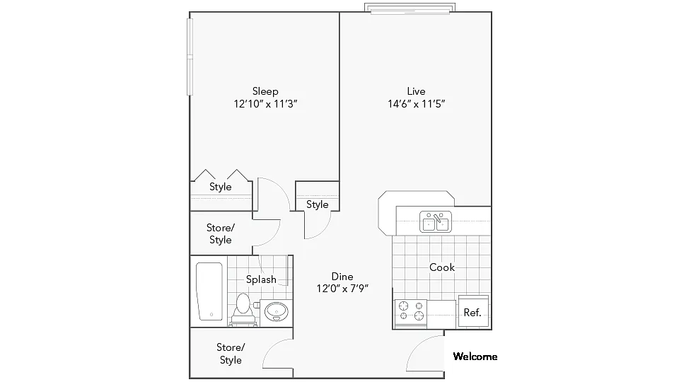 Floor plan Elmwood