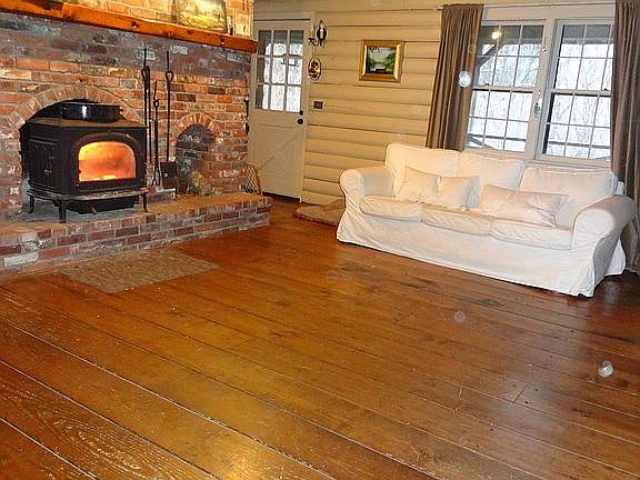 Living Room with woodstove