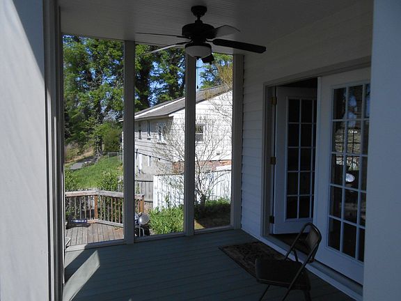 Screened back porch