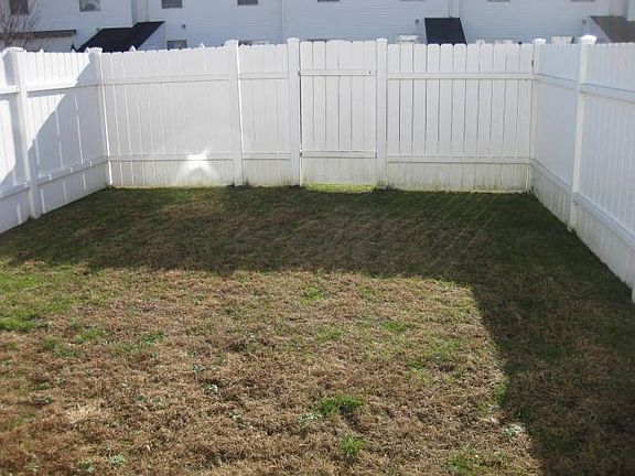 Fenced in back yard