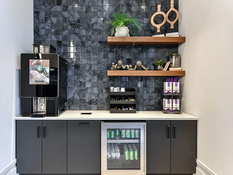 Complimentary coffee station for our residents.