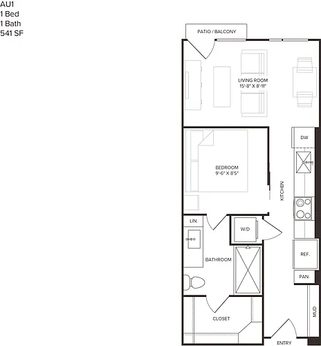 Floor plan AU1