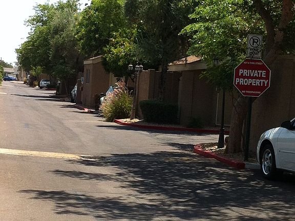 Drive way into community