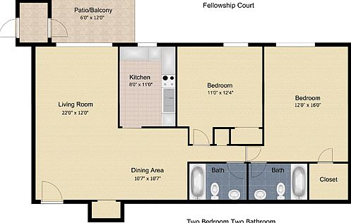 1st image of 5 Fellowship Ct APT E1