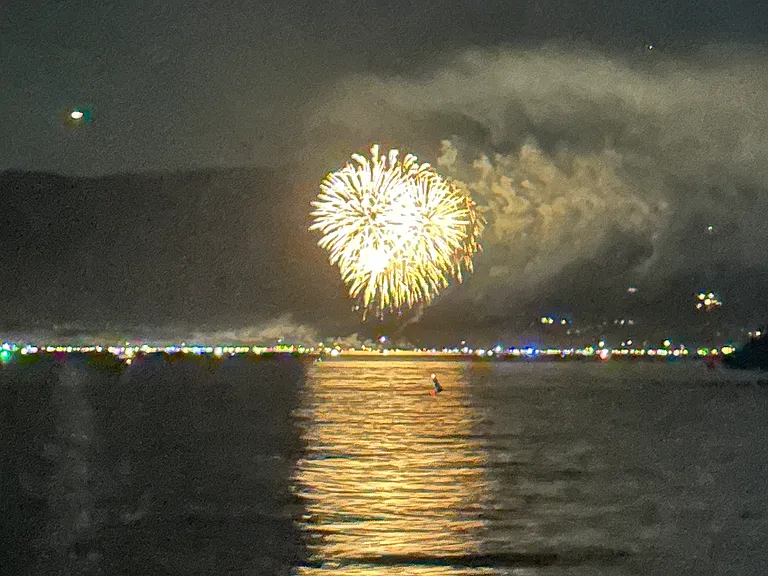 4th of July fireworks from private beach