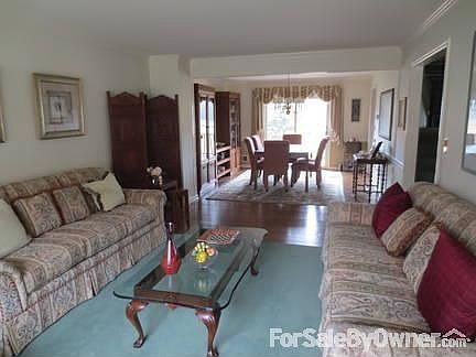 large living room into dining room