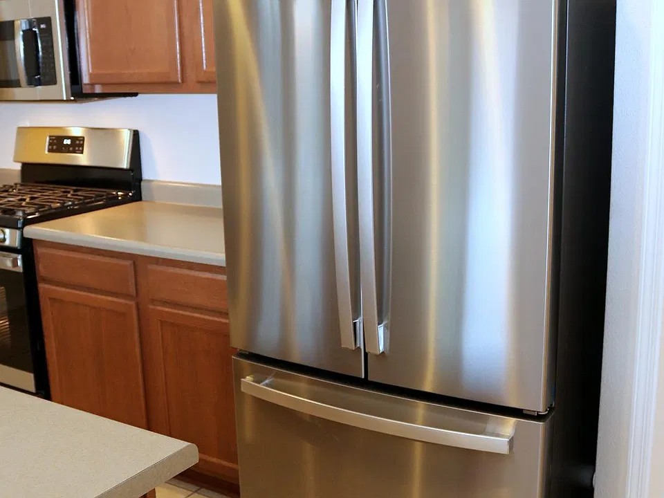 Brand new stainless-steel appliances...
