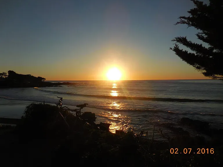 Sunset on Carmel beach