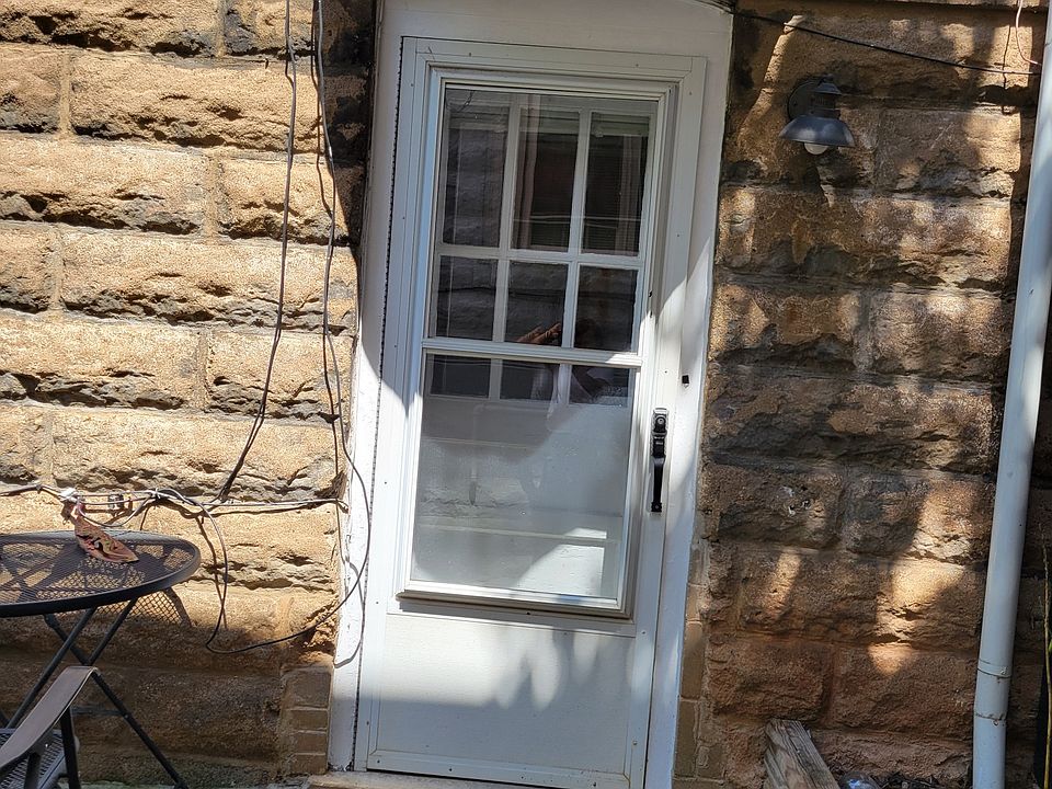 Entrance door to apartment and patio