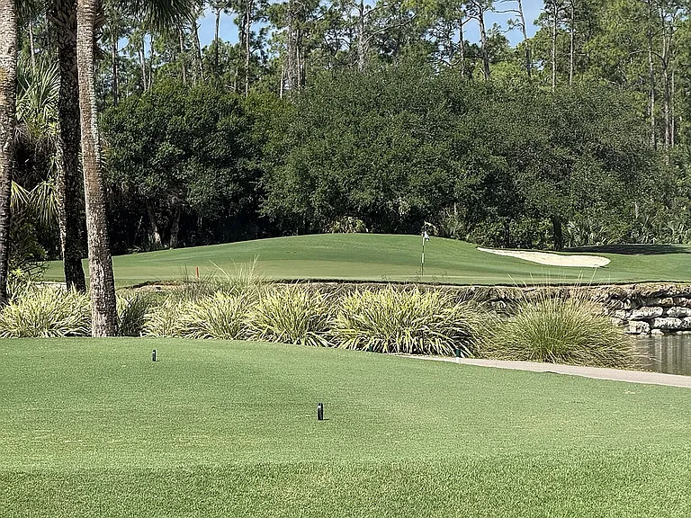 Tee box off your patio