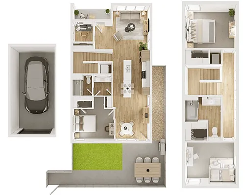 Floor plan 3 Bedroom plus Office