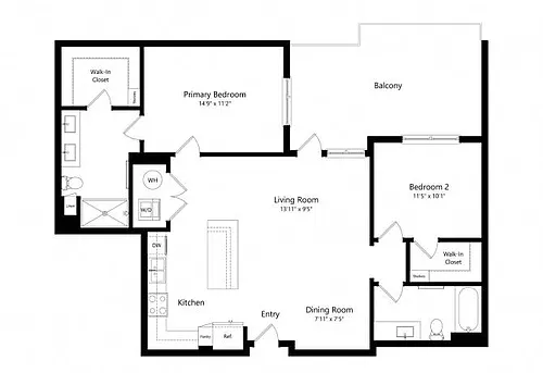 Floor plan 2B