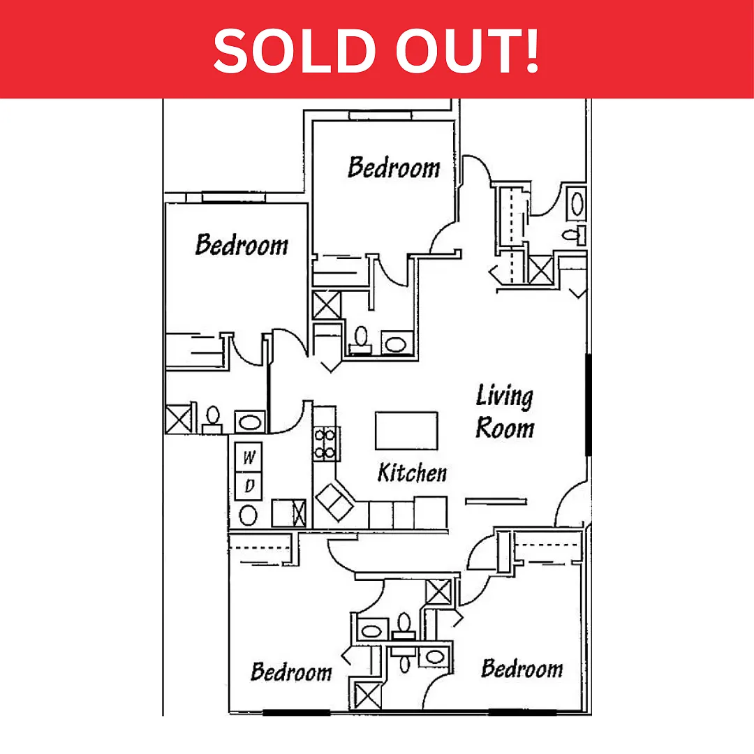Floor plan Flat - 5 bed 5 bath