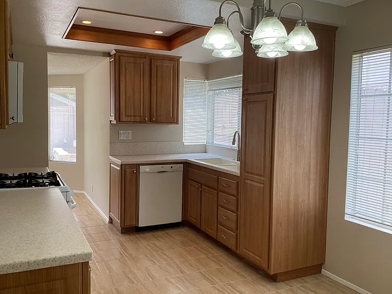 Kitchen view from the foyer.