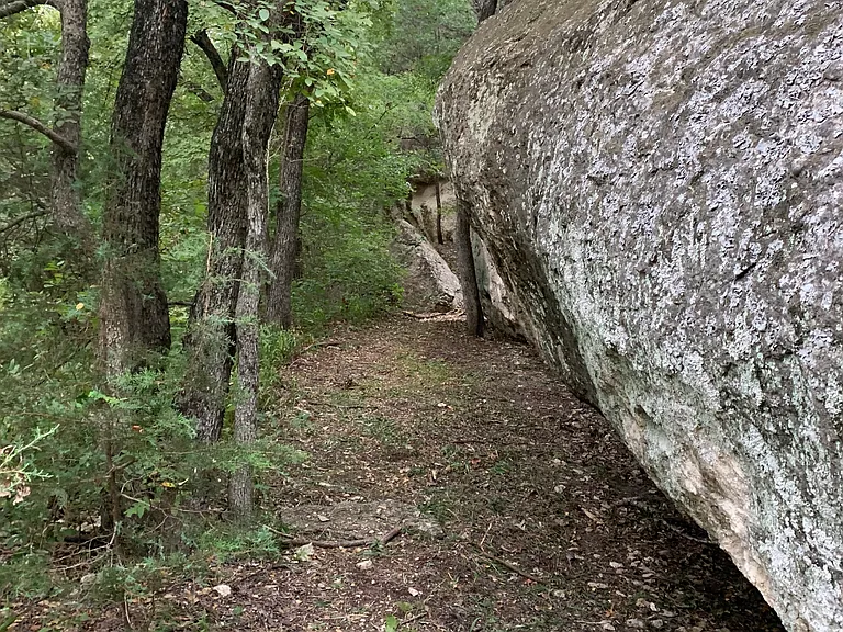Natural rock formation trail on public lands, 5 minute walk from the house