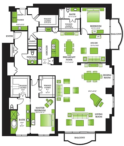 Floor plan Penthouse 4.1
