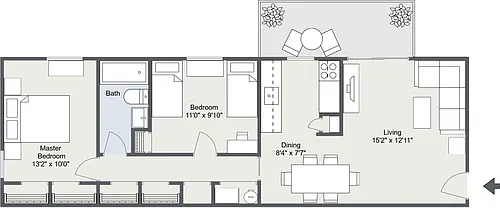 Floor plan Franconia Apartment