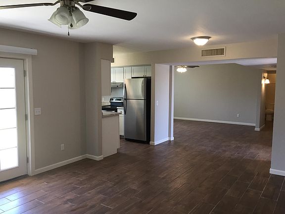 Dining room, kitchen, living room 