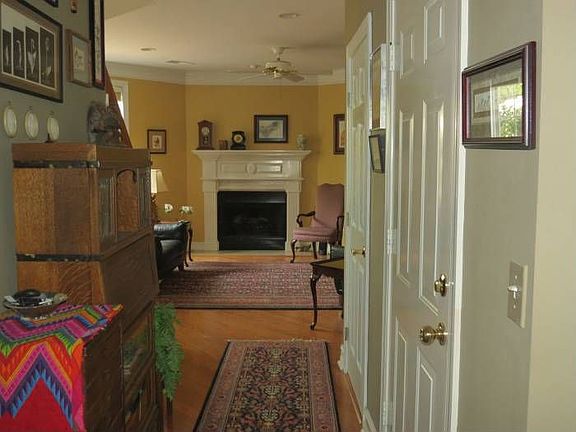 Hallway View to Fireplace