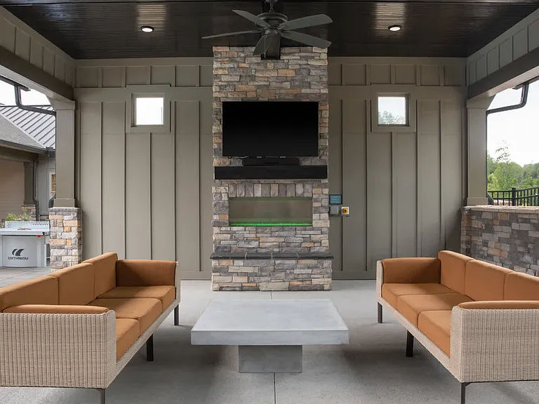 Outdoor Lounge with Grilling Area