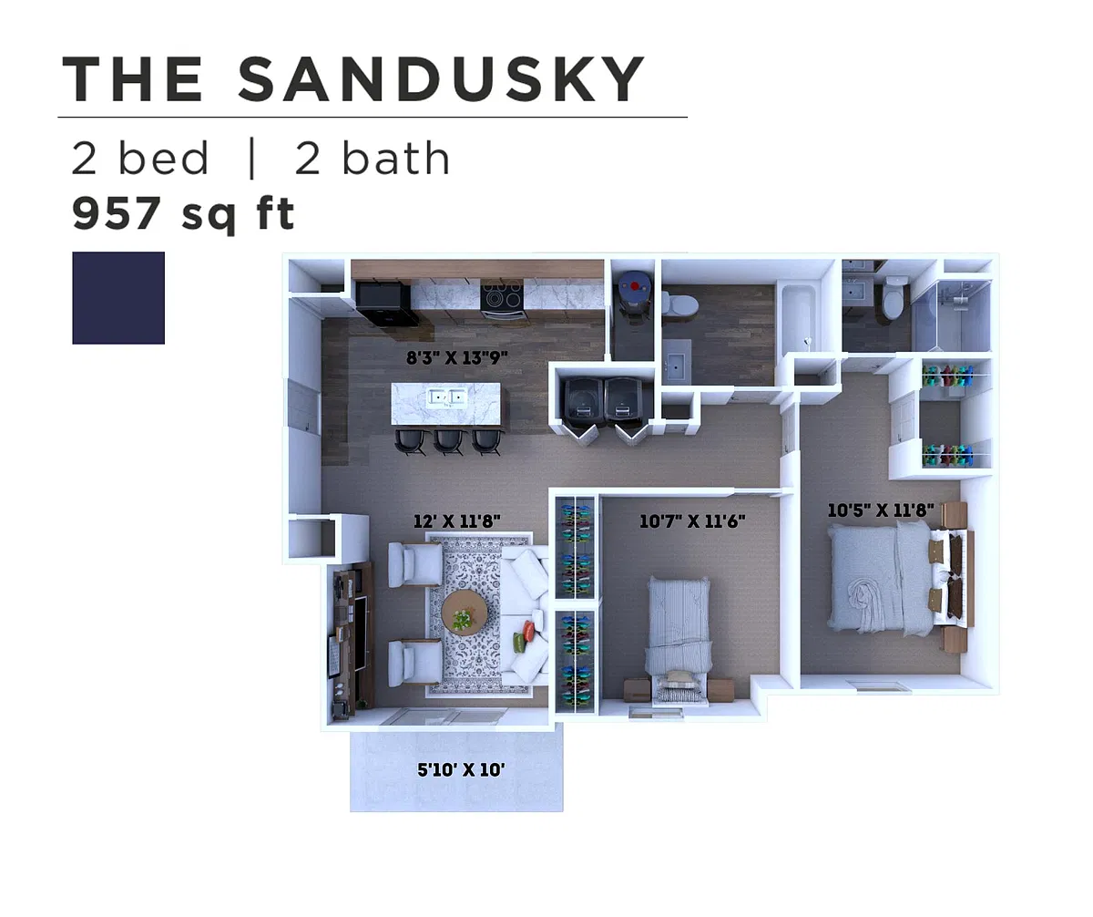 Floor plan The Sandusky