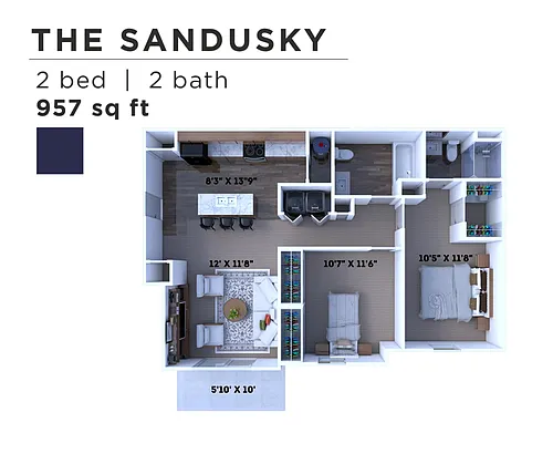 Floor plan The Sandusky
